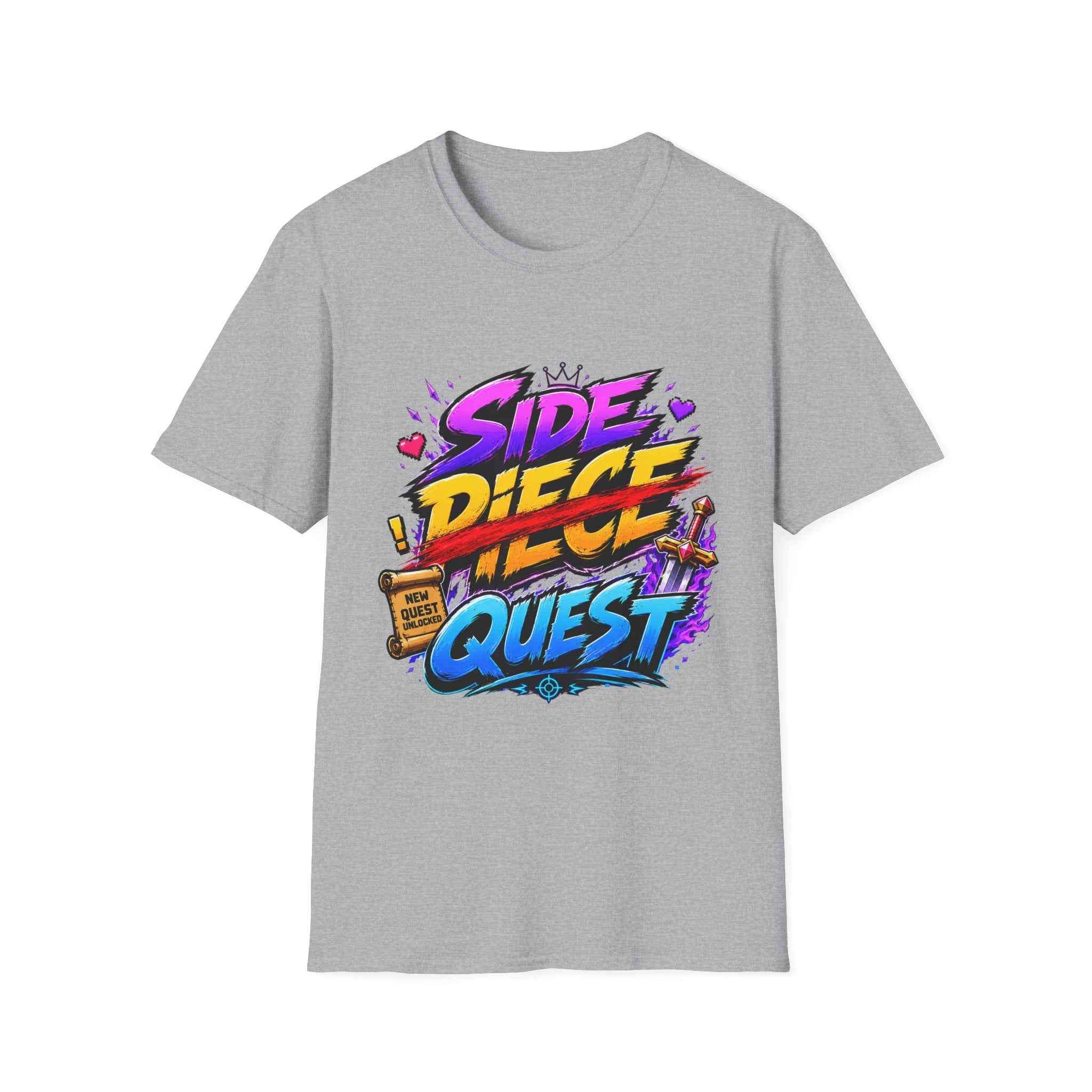 Side Quest T-Shirt — Gamer "Side Piece" Quest Retro Graphic Tee
