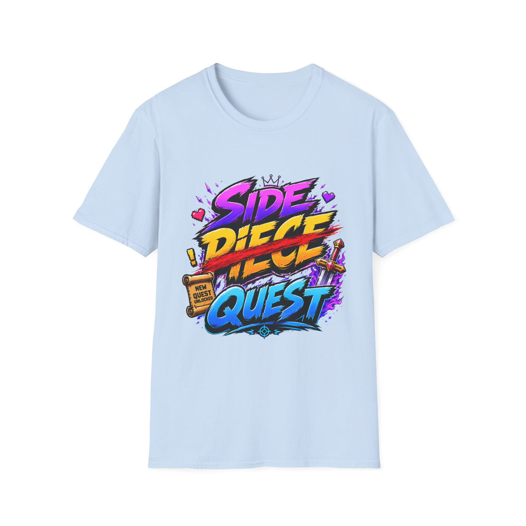 Side Quest T-Shirt — Gamer "Side Piece" Quest Retro Graphic Tee