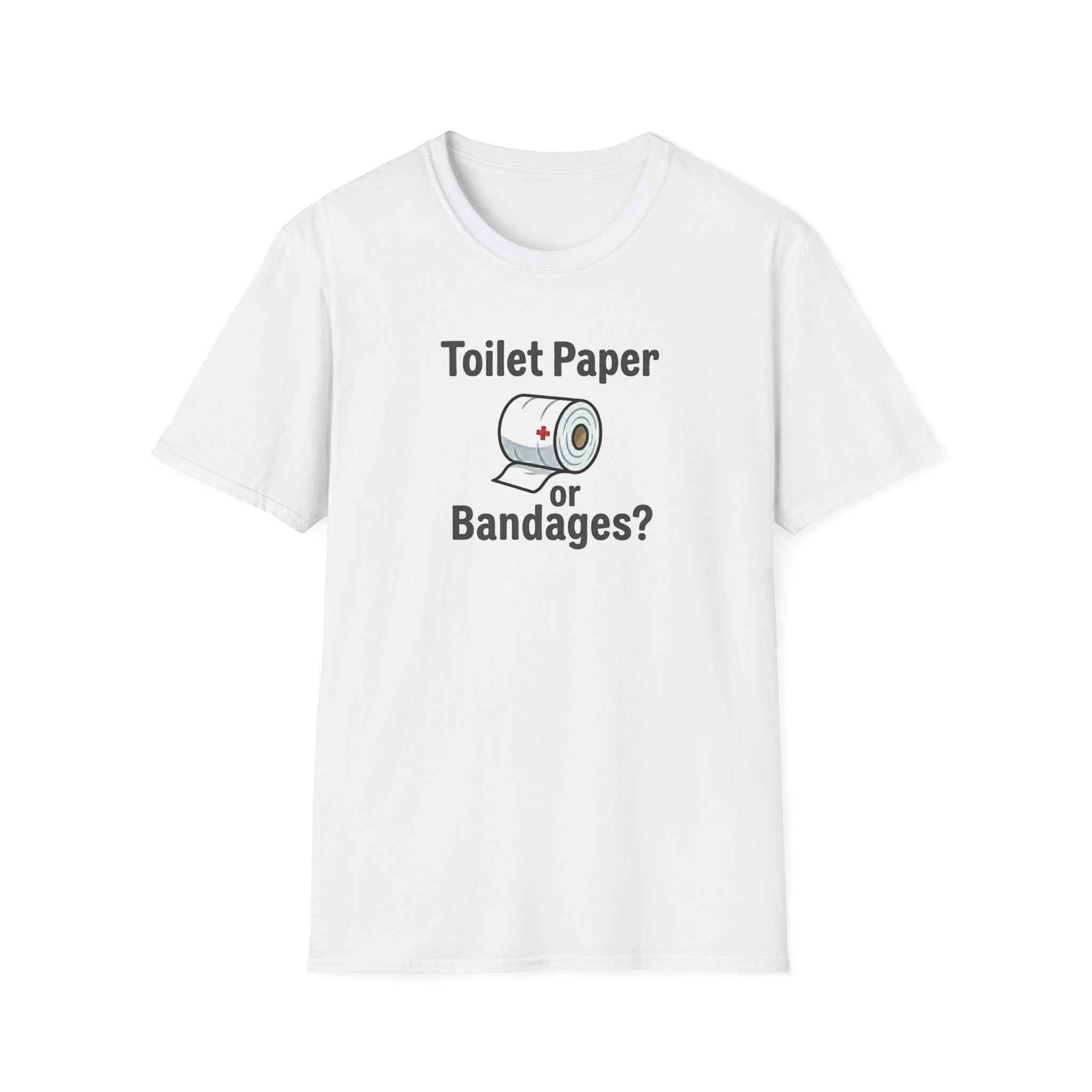 Toilet Paper or Bandages Unisex Softstyle T-Shirt