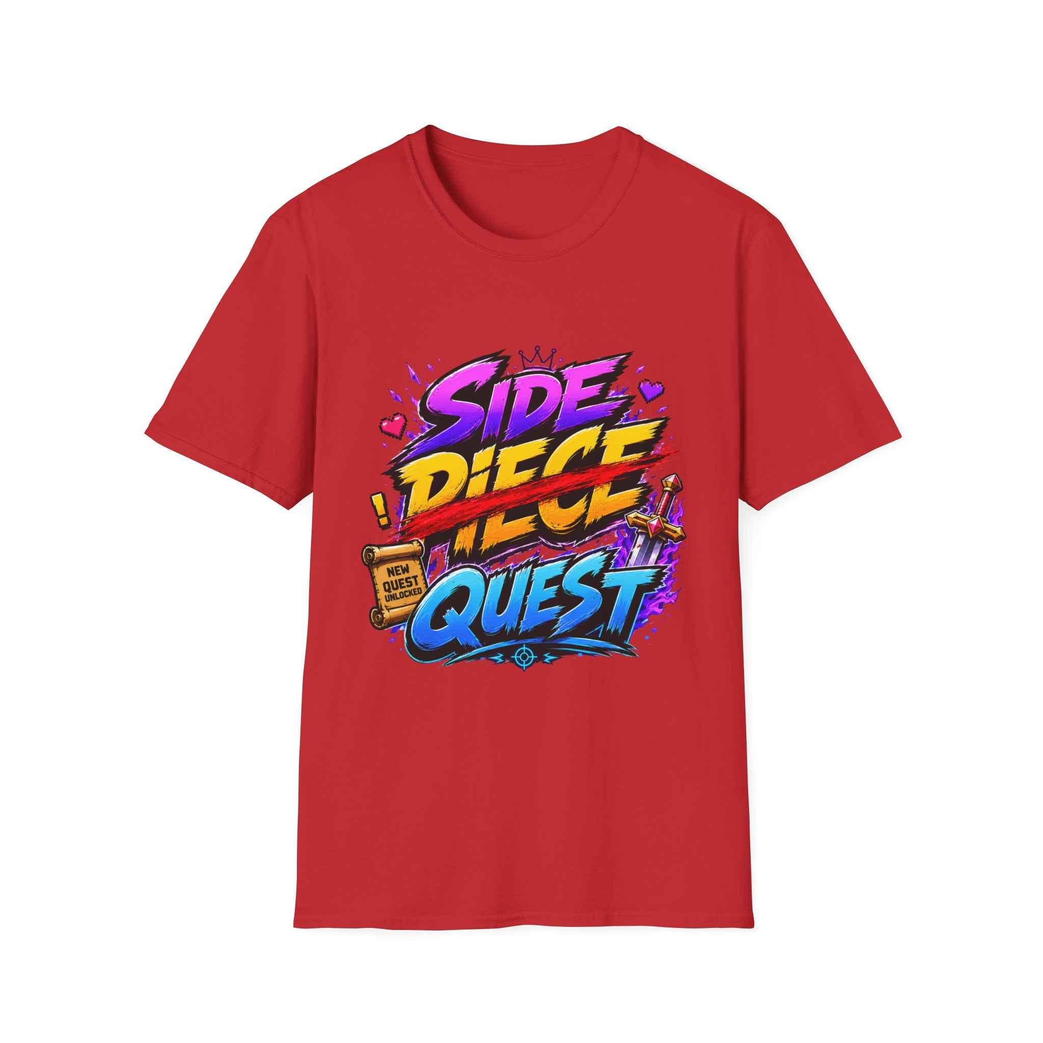 Side Quest T-Shirt — Gamer "Side Piece" Quest Retro Graphic Tee