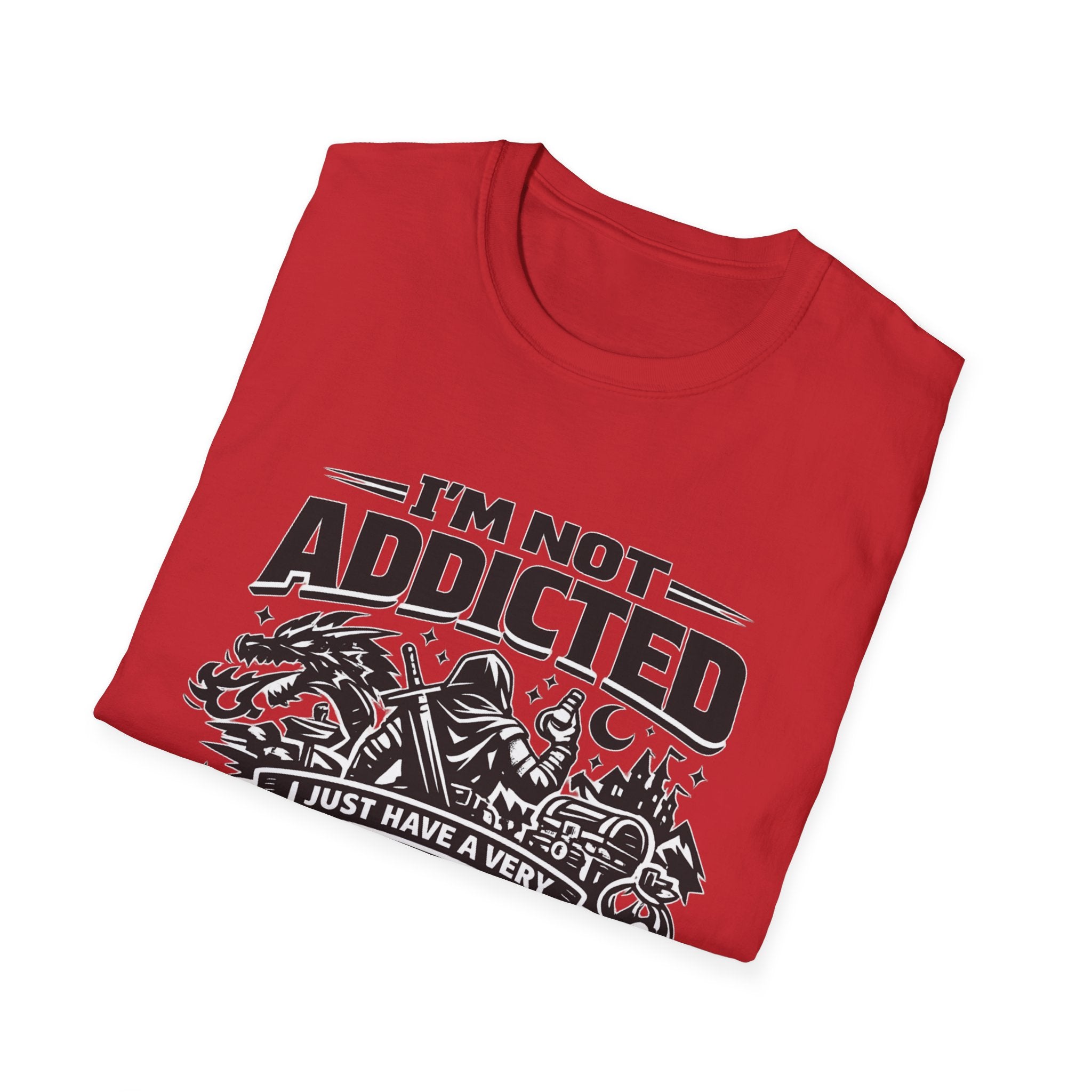 I'm Not Addicted — RPG Gamer T-Shirt ("Demanding Side Quest")