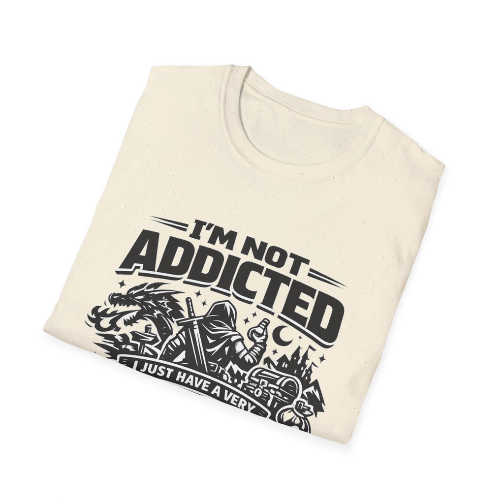 I'm Not Addicted — RPG Gamer T-Shirt ("Demanding Side Quest")