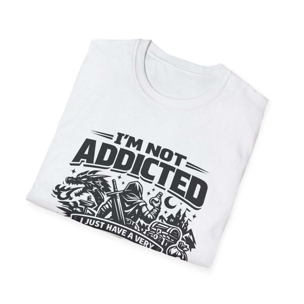I'm Not Addicted — RPG Gamer T-Shirt ("Demanding Side Quest")