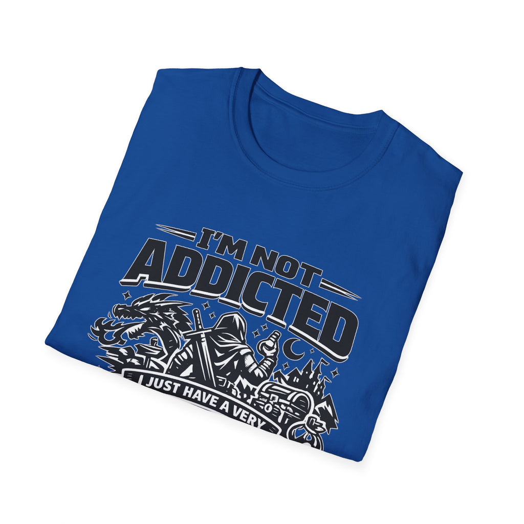 I'm Not Addicted — RPG Gamer T-Shirt ("Demanding Side Quest")