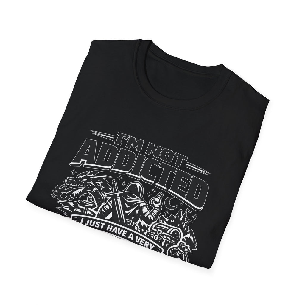 I'm Not Addicted — RPG Gamer T-Shirt ("Demanding Side Quest")